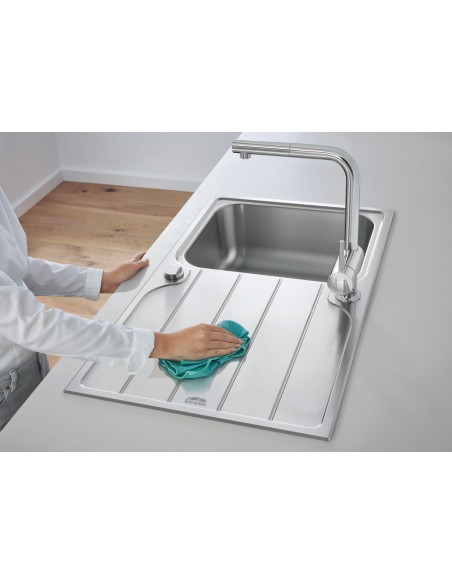 Grohe K500 Kitchen Sink 1.0 Bowl Stainless Steel Reversible 57040430