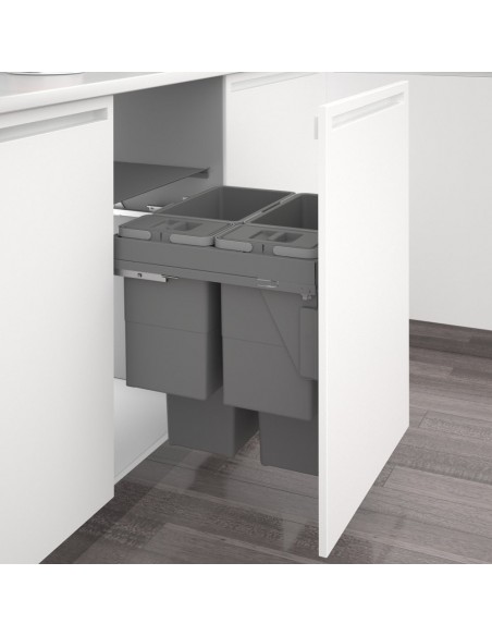 600mm Sige Waste Bin Kitchen Large 86L Quad Containers Soft Closing I520-514