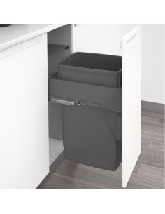 500mm Sige Waste Bin Kitchen Large Single 60L Container Rubbish! I520-520