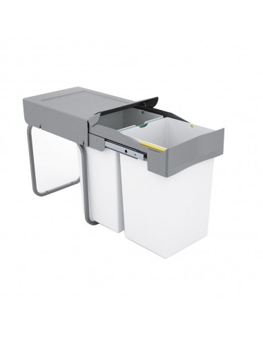 300mm Pull-Out Kitchen Waste Bin 28L Double Containers Hinged door I520-216