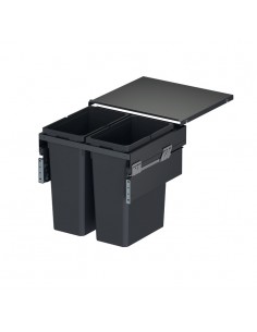 600mm Vauth-Sagel Envi Space Pro XX Kitchen Waste Bin 88L Door Fix Double 50344354 2