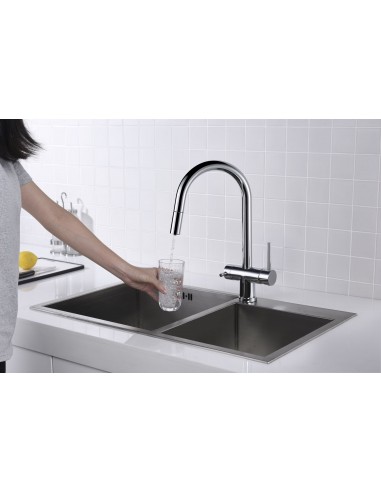 Clearwater Toledo Filter Mixer Kitchen Tap Pull Out Spray Matt Black TO2MB