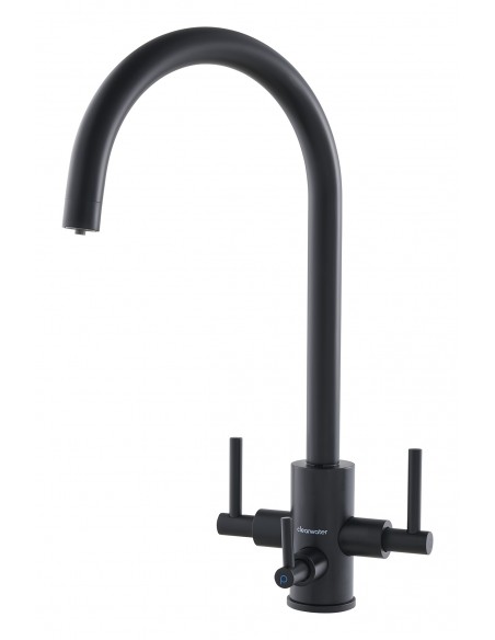 Clearwater Stella Tri-Spa Black Water Filter Mixer Kitchen Tap Pure ST2MB