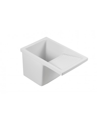 Thomas Denby Laundry Sink Kitchen Ceramic White FREE Clicker Waste CLS