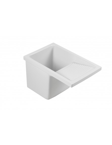 Thomas Denby Laundry Sink Kitchen Ceramic White FREE Clicker Waste CLS