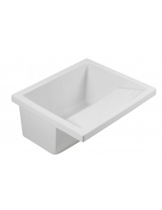 Thomas Denby Laundry CLL Kitchen Sink Ceramic White 750x645mm Sit On CLL 2