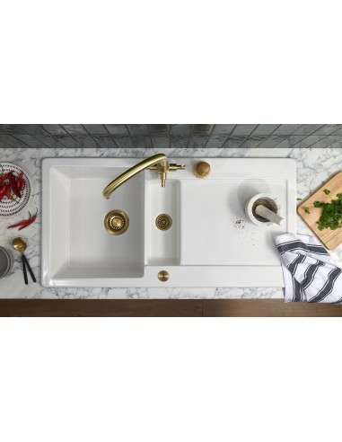 Clearwater Stella Tri Filter Kitchen Mixer Tap Brushed Brass ST2BB