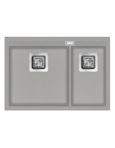 Clearwater Capri 1.75 Fossil Granite Kitchen Sink Square Waste QUAREX CAPN175FL