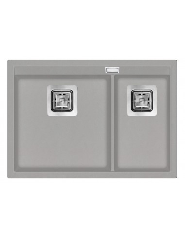 Clearwater Capri 1.75 Fossil Granite Kitchen Sink Square Waste QUAREX CAPN175FL