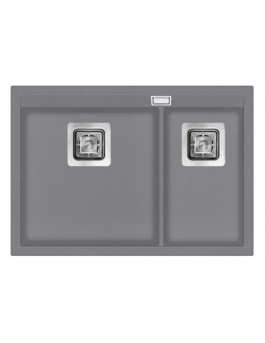 Clearwater Capri 1.75 Steel Granite Kitchen Sink Square Waste QUAREX CAPN175ST