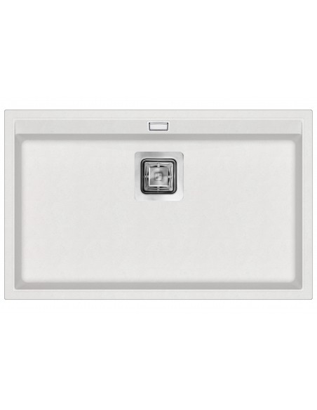 Clearwater Capri Blizzard Kitchen Sink, Large Single Bowl, 740 x 455mm