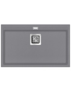 Clearwater Capri Steel Kitchen Sink, Large Single Bowl, 740 x 455mm