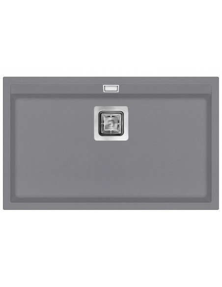 Clearwater Capri Steel Kitchen Sink, Large Single Bowl, 740 x 455mm