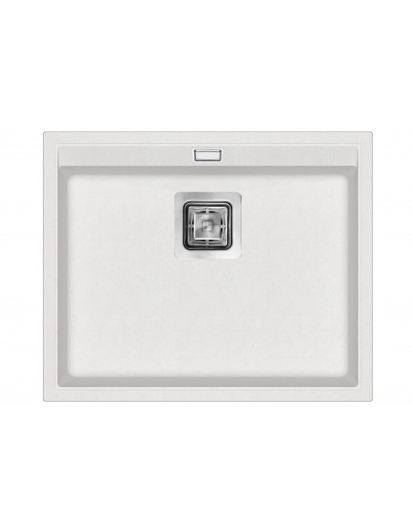 Clearwater Capri Blizzard Kitchen Sink, Large Single Bowl, 555 x 455mm