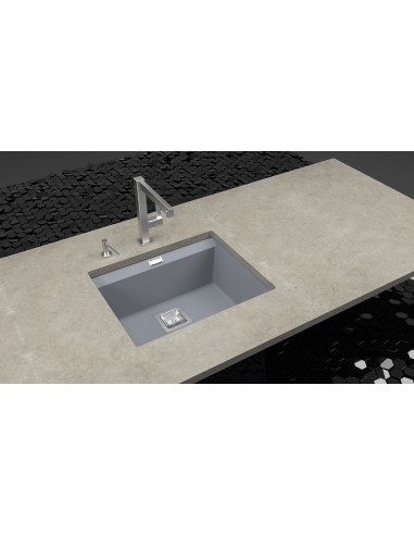 Clearwater Capri Ash Kitchen Sink, Large Single Bowl, 555 x 455mm