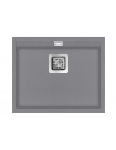 Clearwater Capri Steel Kitchen Sink, Large Single Bowl, 555 x 455mm