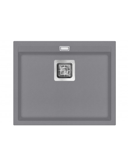 Clearwater Capri Steel Kitchen Sink, Large Single Bowl, 555 x 455mm