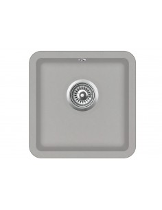 Clearwater Square granite kitchen sink 380 x 380mm Fossil