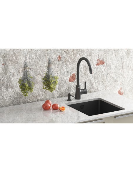 Clearwater N370 Single bowl kitchen sink, 410 x 460mm Waste included