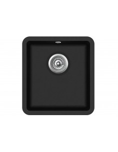 Clearwater N370 Single bowl kitchen sink, 410 x 460mm Waste included
