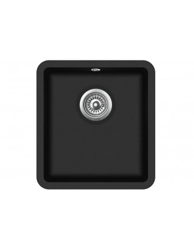 Clearwater N370 Single bowl kitchen sink, 410 x 460mm Waste included