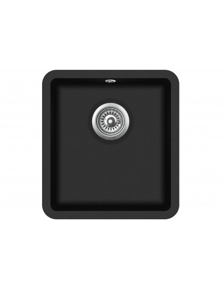 Clearwater N370 Single bowl kitchen sink, 410 x 460mm Waste included