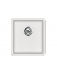 Nova N370 Granite Kitchen Sink, Blizzard Inset or undermount fitting