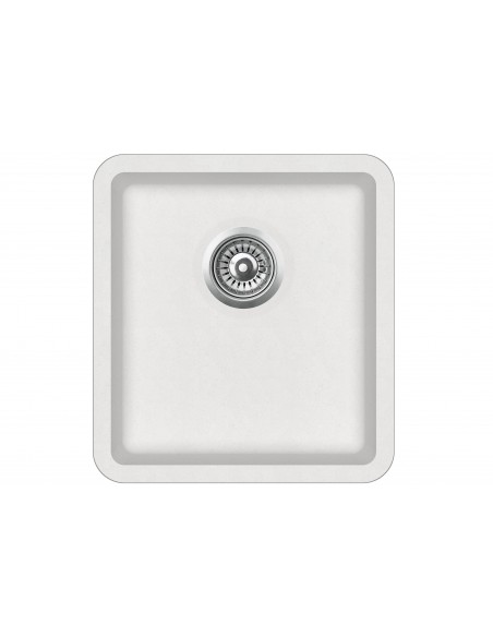 Nova N370 Granite Kitchen Sink, Blizzard Inset or undermount fitting