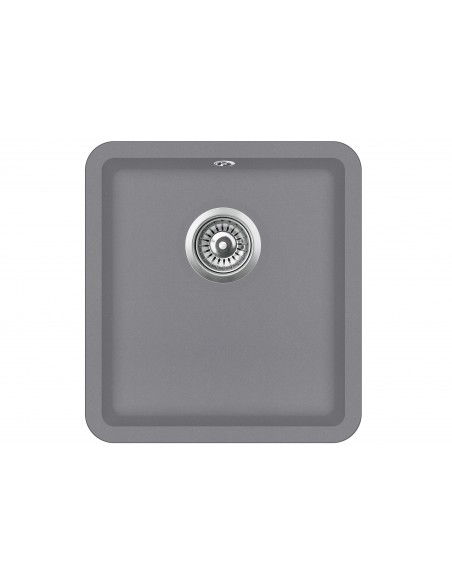 N370 Clearwater Nova granite kitchen sink, 420 x 460mm Inset or undermount, Slate finish
