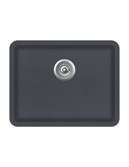 Clearwater Nova N535, Quarex Granite kitchen sink, Slate granite, Inset or undermount