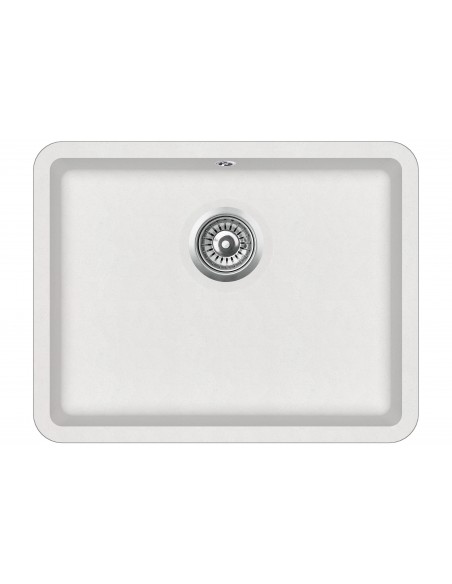 Clearwater Nova Kitchen Sink, Quarex Granite Blizzard, Inset or undermount 585 x 460mm