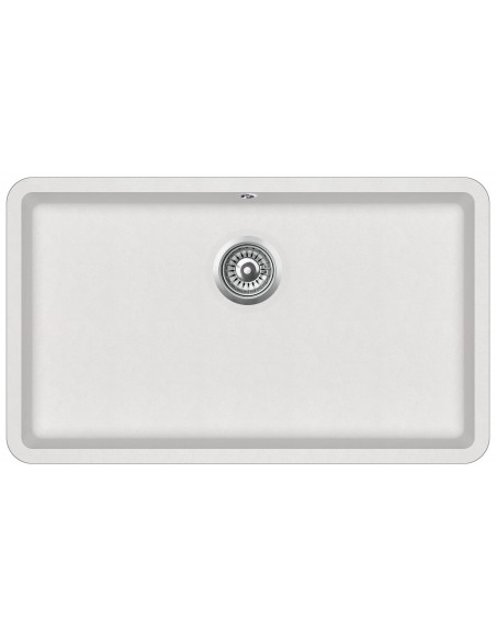 Clearwater Nova Kitchen Sink, Quarex Granite Blizzard, Inset or undermount 810 x 480mm