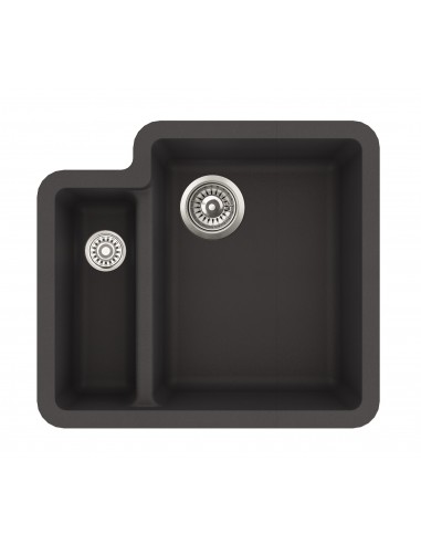 Slate Quarex 1.5 Bowl Kitchen Sink, N150 Nova, Inset or undermount, hardwearing granite