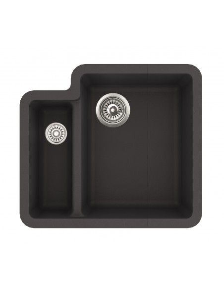 Slate Quarex 1.5 Bowl Kitchen Sink, N150 Nova, Inset or undermount, hardwearing granite