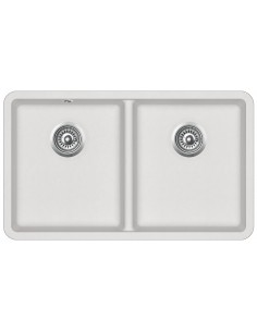 Clearwater Nova, Large 2.0 Double Bowl Kitchen Sink, Granite Blizzard, 810 x 480mm 2