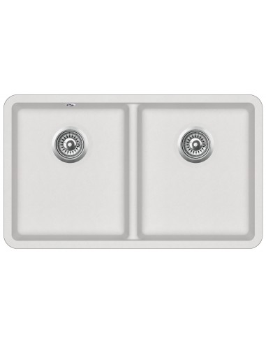 Clearwater Nova, Large 2.0 Double Bowl Kitchen Sink, Granite Blizzard, 810 x 480mm
