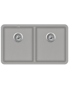 Clearwater Nova, Large 2.0 Double Bowl Kitchen Sink, Granite Fossil, 810 x 480mm
