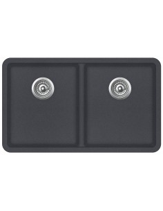 Clearwater Nova, Large 2.0 Double Bowl Kitchen Sink, Granite Slate 810 x 480mm