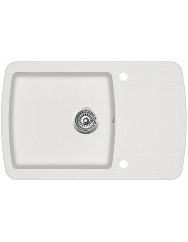 Clearwater Gemini Kitchen Sink Blizzard 1.0 Granite Compact Reversible GEMD100SBL