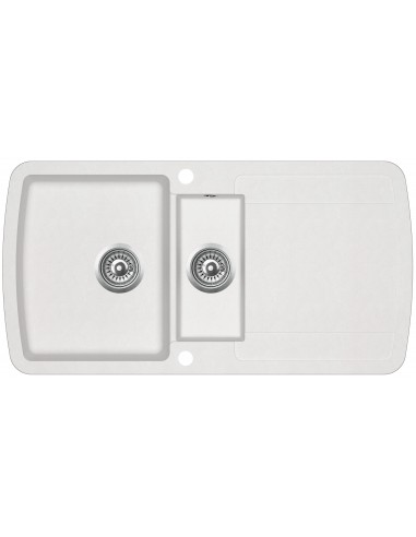 Clearwater Gemini Granite Blizzard Kitchen Sink 1.5 Reversible GEMD150SBL