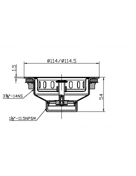 Deluxe 90mm Strainer Waste Overflow Chrome/Brushed