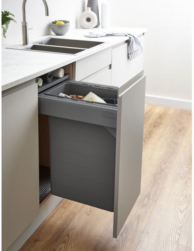 400mm ECO-Top Waste Bin 46.2L Kitchen Blumotion Door Fix BioBin Caddy 5040.1042+VEO