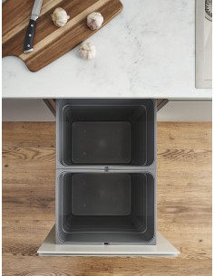 400mm Ninka ECO-Base Waste Bin 64L Blum Legrabox Drawer Softclosing ECO64G 2