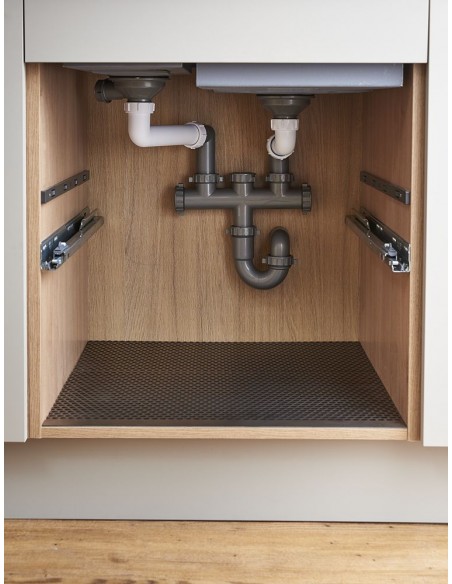 600mm ECO Waste Bin Under-Sink Blum Runners 54.2L Double Containers 5060.2050+VEO