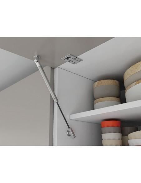 Gas Lift Hinge, Lid stay K12 164mm Spring action 120 Newtons, Wooden doors, Automatic Opening