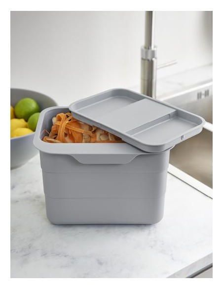 Ninka Kitchen BioBin Waste Container Tub & Lid Fit Anywhere! 50247990
