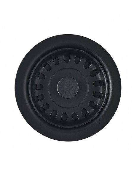 60mm Plug Matt Black Kitchen Sink Basket Strainer Waste Clearwater W60MB