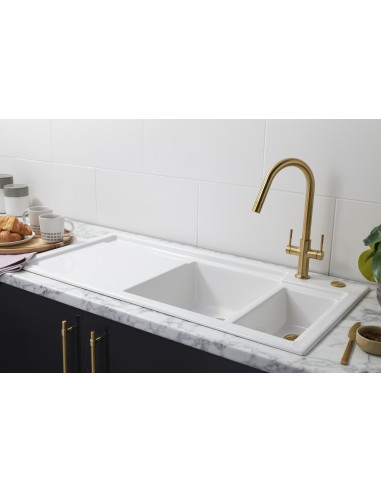 Clearwater Topaz Kitchen Tap, J Spout Pull Out...