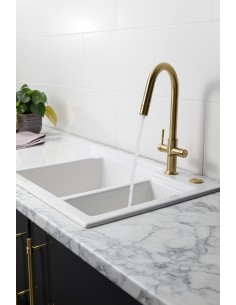 Clearwater Topaz Spray Kitchen Tap TOP3BB U spout, pull out 2