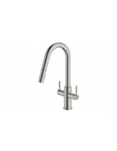 Clearwater Topaz Spray Tap, 60cm Hose, TOP30BN Brushed Nickel